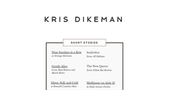 Desktop Screenshot of krisdikeman.com